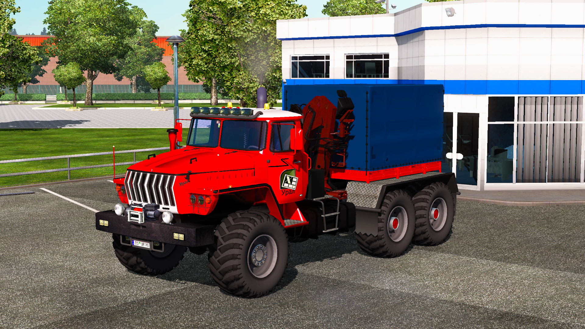 Ural 43202 + Interior + Polar Transport Cargo v3.4 by Ekualizer (1.24.x)