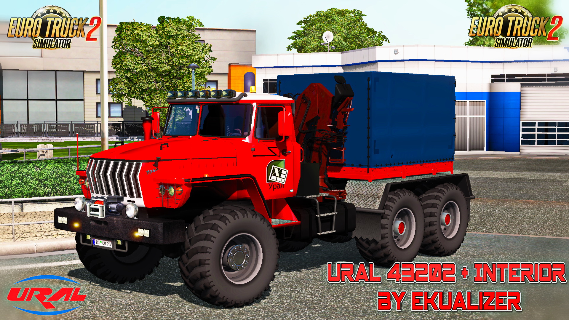 Ural 43202 + Interior + Polar Transport Cargo v3.4 by Ekualizer (1.24.x)