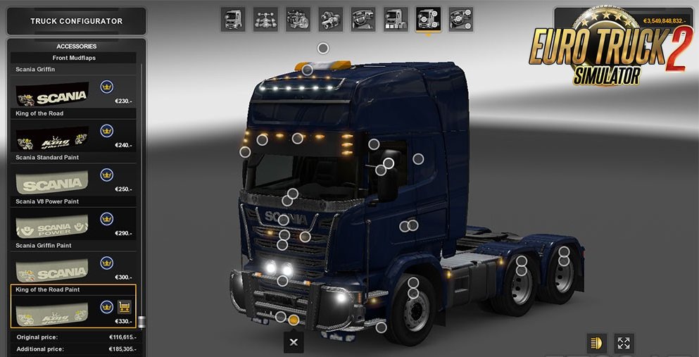 Scania StreamLine Tuning v1 for Ets2