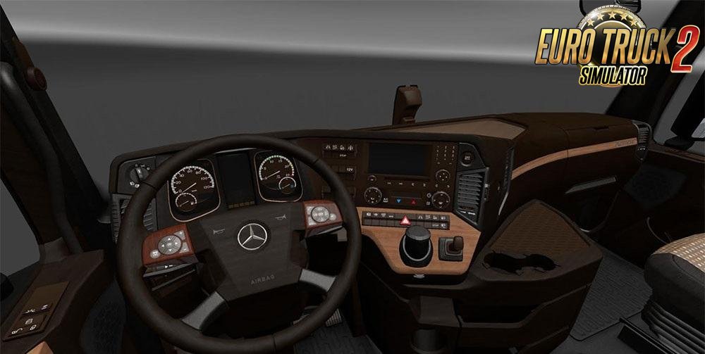 Mercedes Actros MP4 Lux Wood Interior v1.0 (1.25.x)