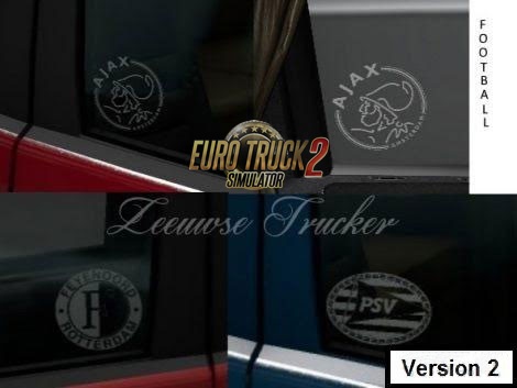 Football Stickers for Scania RJL v2