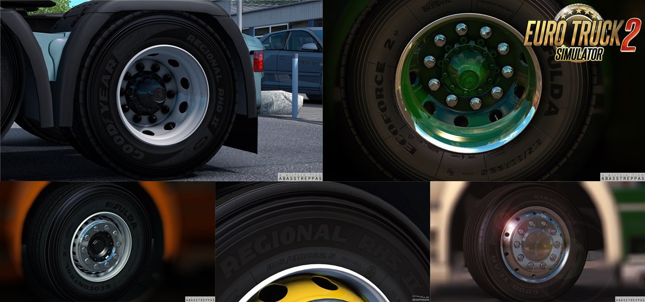 Rims and Tyres by abasstreppas for Ets2