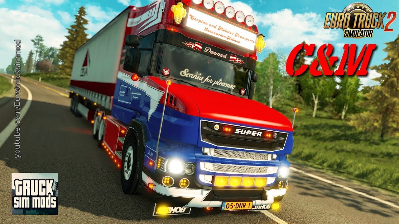 Scania C&M Transports V8 for ETS2