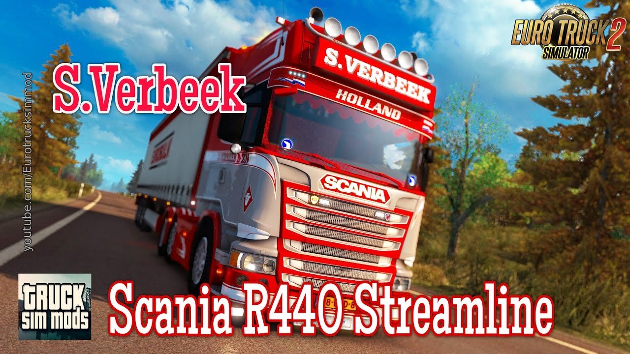 Scania R440 Streamline S.Verbeek + Verbeek Trailer