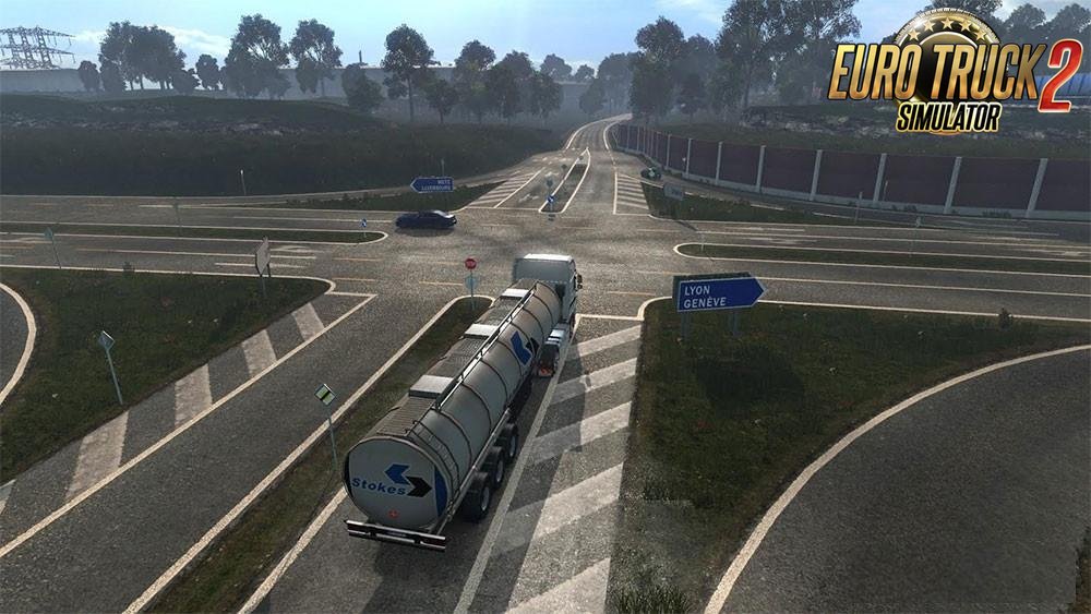 New road HD by Over Game v1.0 for Ets2