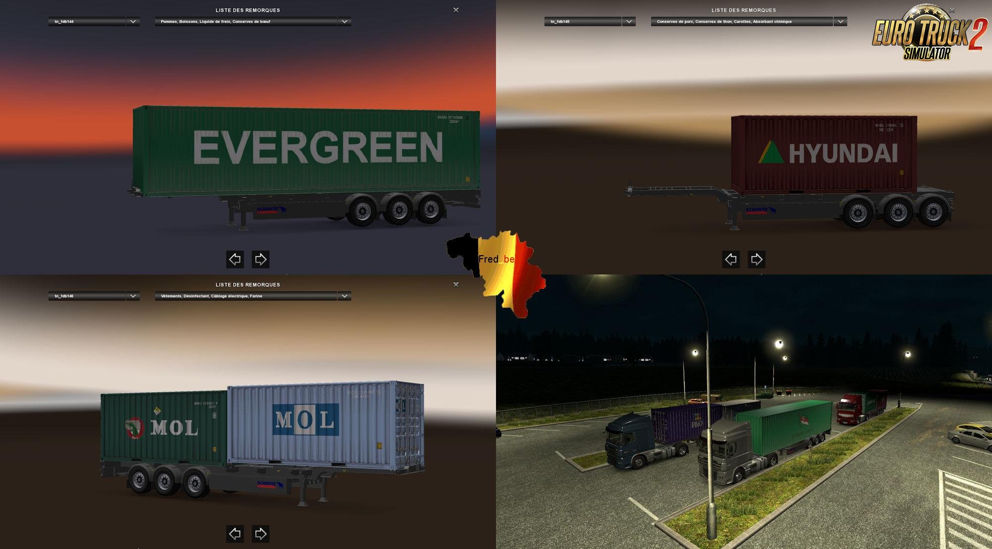 Container Trailer Pack #1 v1.25 (Dirty) [1.25.x]