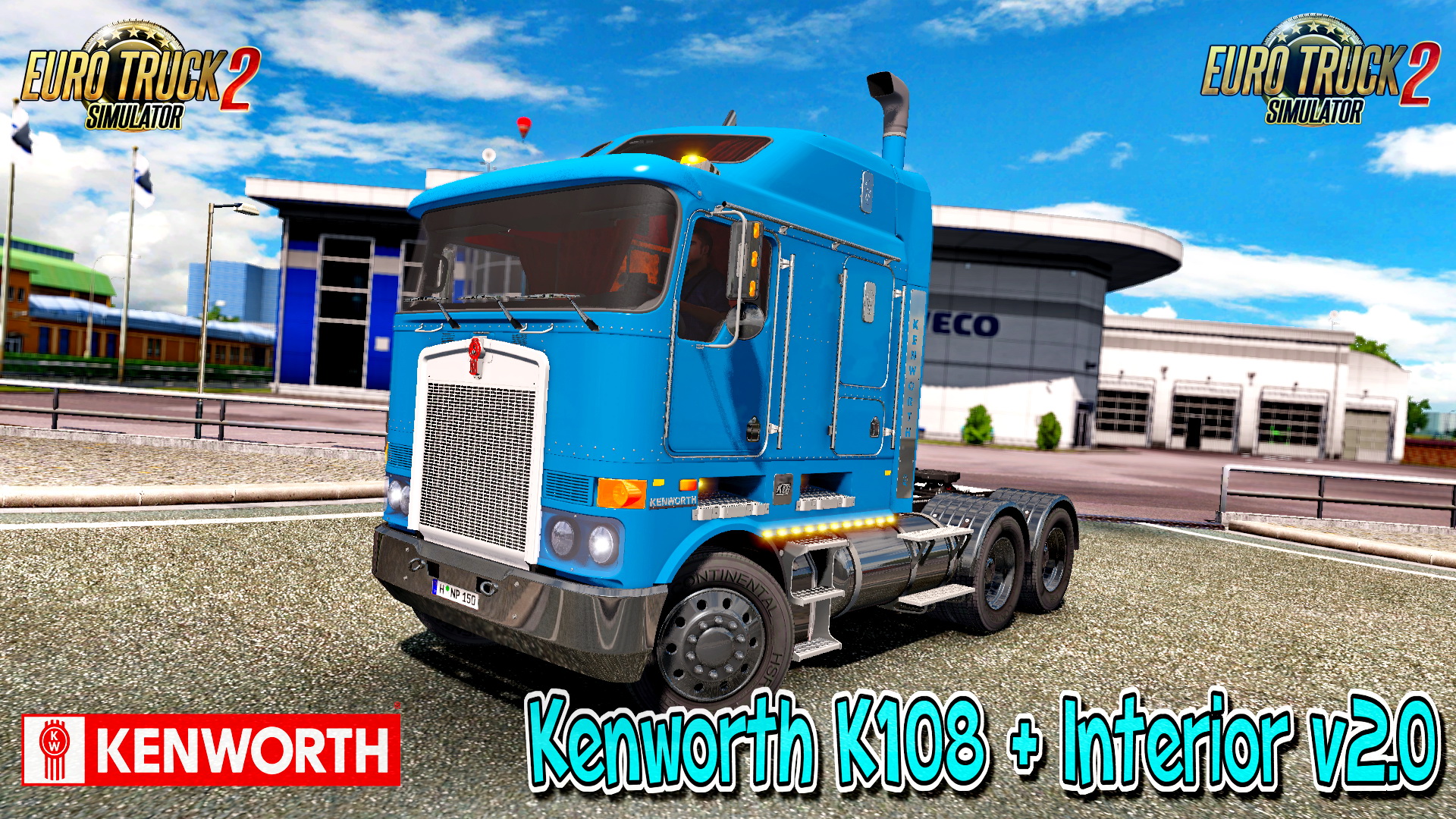 Kenworth K108 + Interior v2.0 (1.27.x) (Updated)