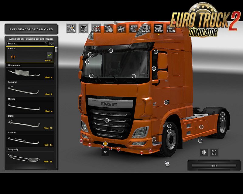 Daf Low Spoiler for Ets2