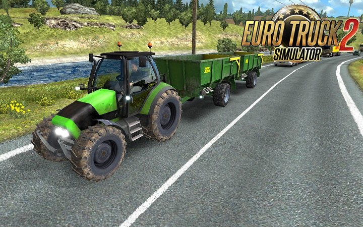 Tractor with trailers in traffic [1.26.x ]