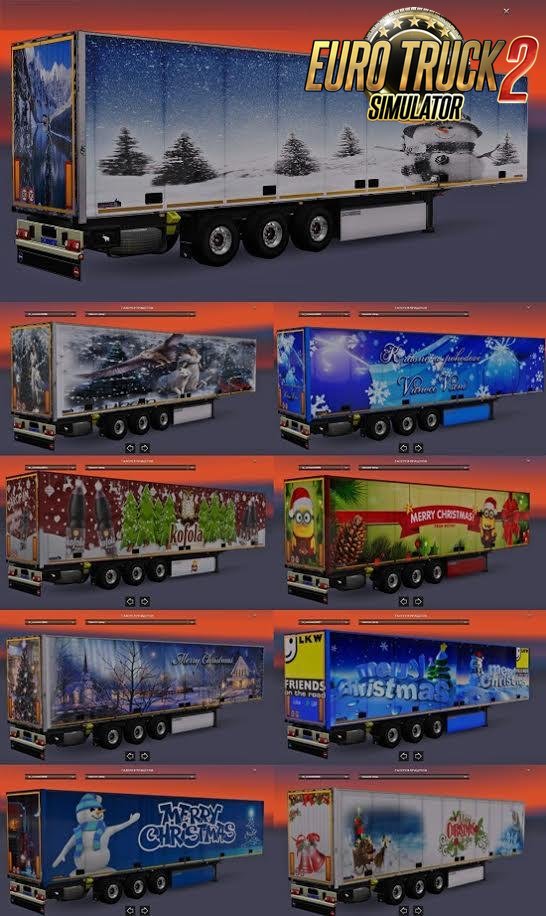 Christmas Trailers Pack for Ets2