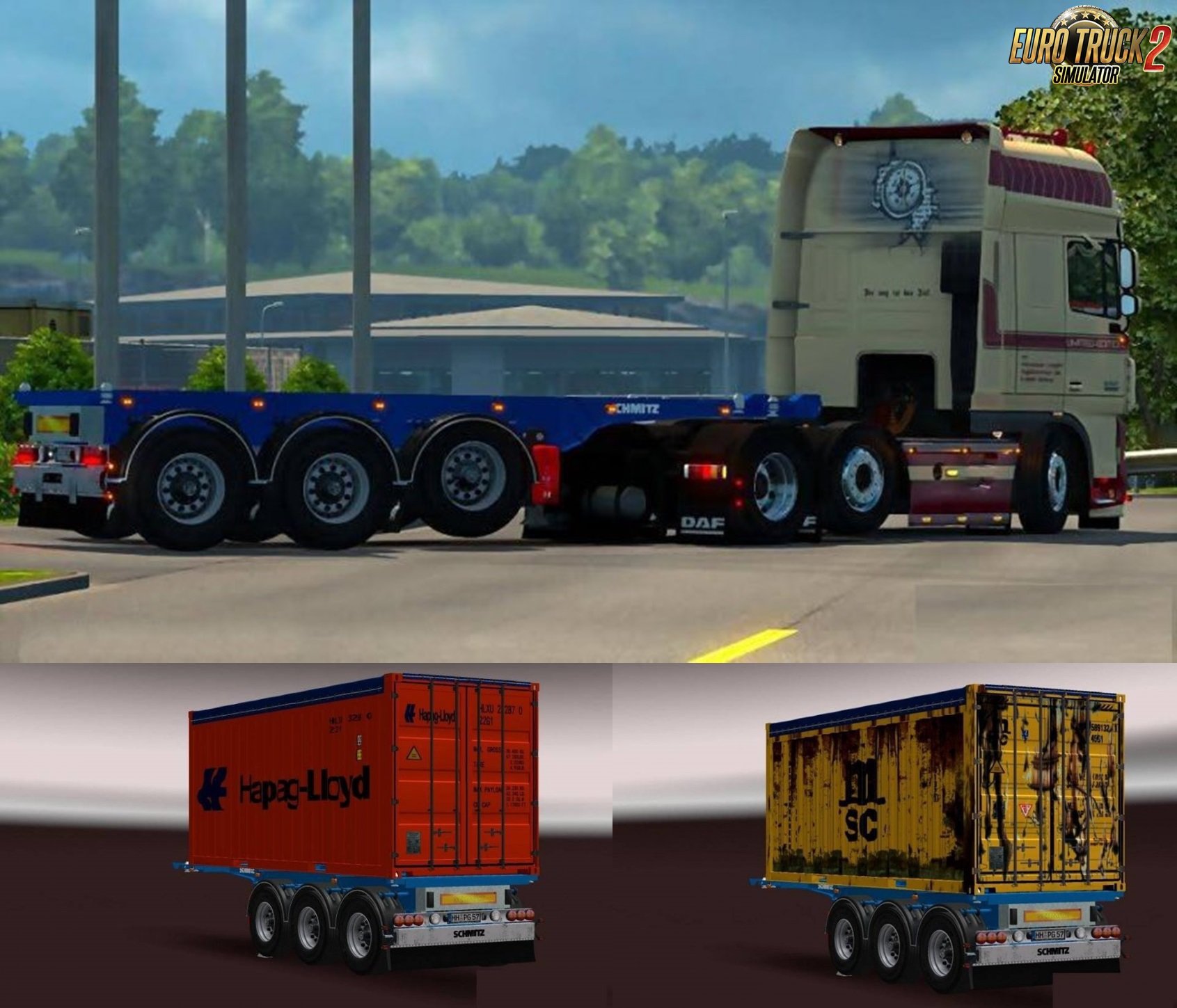 Schmitz 20ft Open Top Container Pack (Update) v1.3