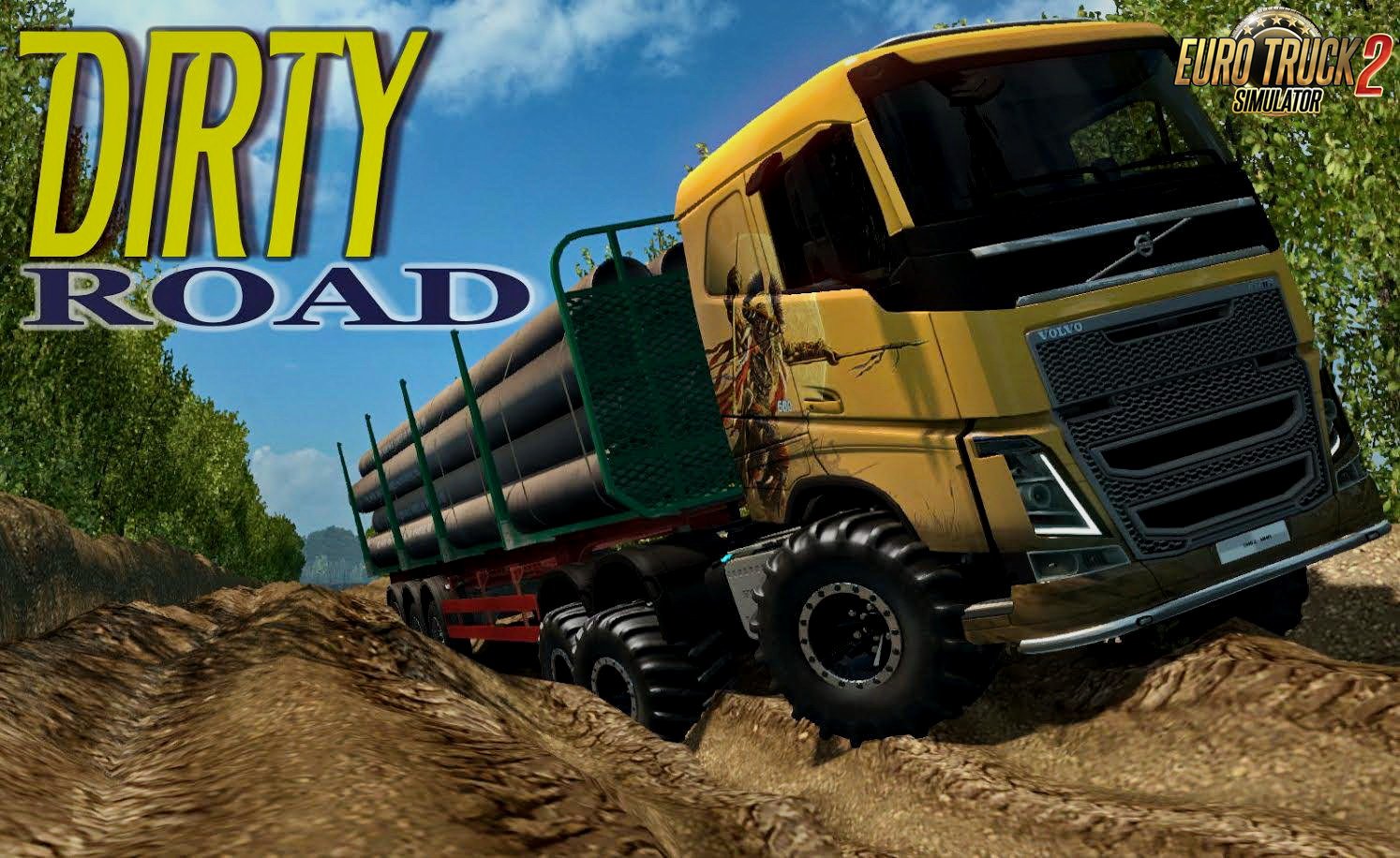 Euro Truck Simulator 2 Offroad Map Dirty Road (Beta) For Ets2 » Ets2 Mods | Euro Truck Simulator 2 Mods | Ets2  Trucks, Maps