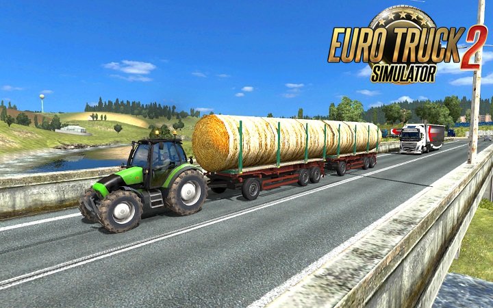 Tractor with trailers in traffic v3.6 (Full)