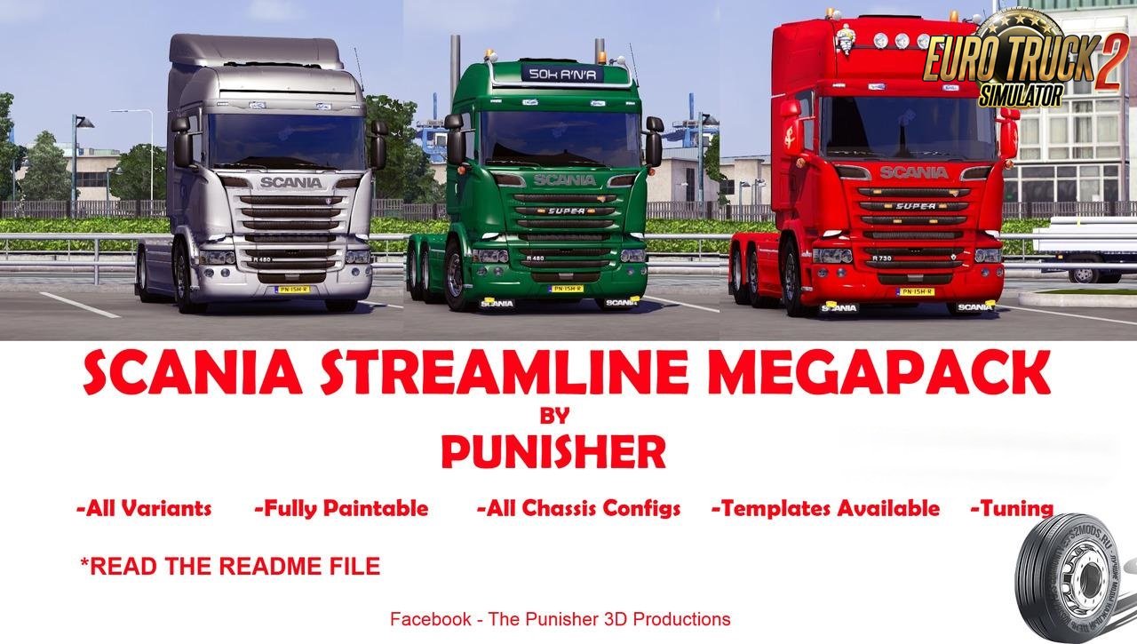 Scania Streamline MegaPack by Punisher v3 [1.26.x]