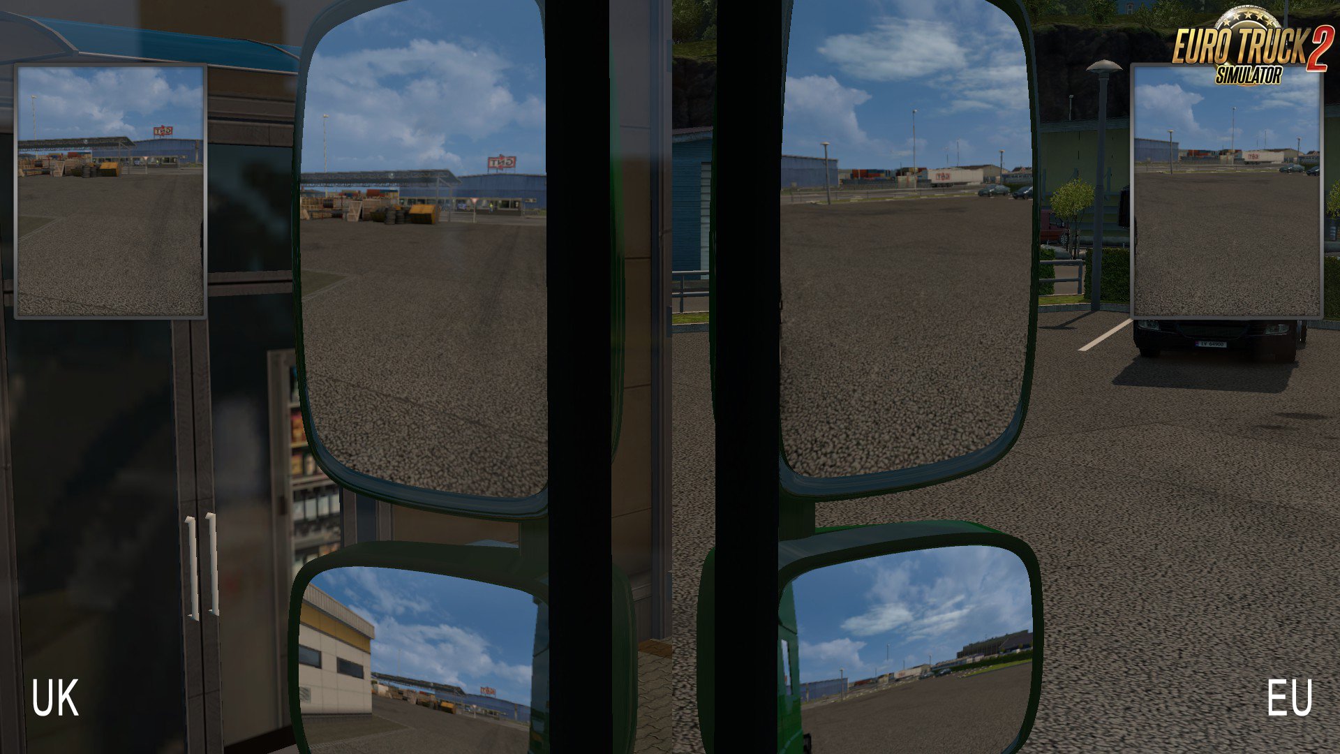 Mirrors fix for Improved DAF XF 105 by AlexeyP