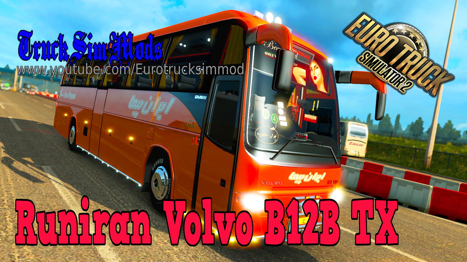 Bus Runiran Volvo B12B TX + Passengers Mod v1.0 (1.30.x)