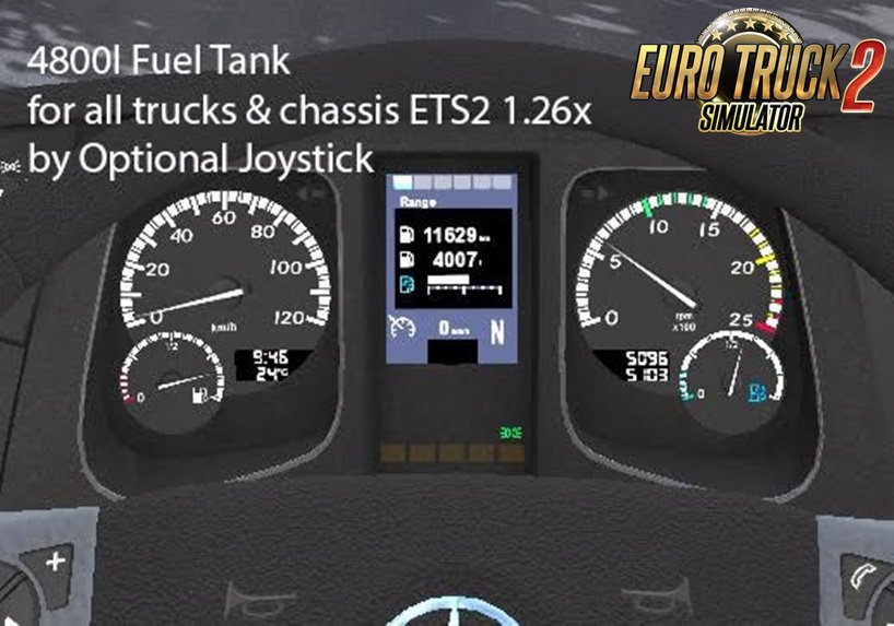 4800l Fuel Tank Capacity for all Trucks & Chassis-Hotfix 1.1 [1.26,x]