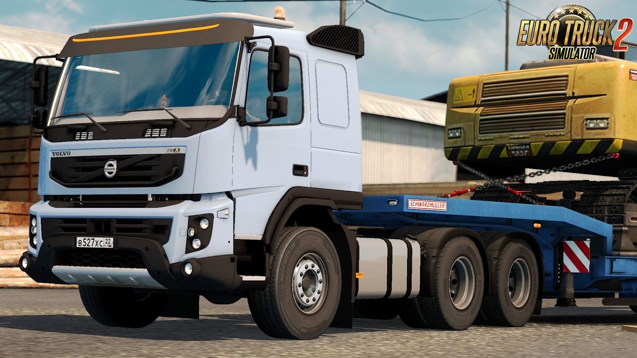 Volvo FMX: Luga - Kärdla on RusMap 1.7.1 - Euro Truck Simulator 2