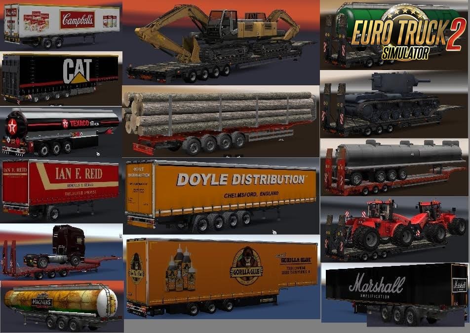 Chris45 Trailers Pack v9.02 for Ets2