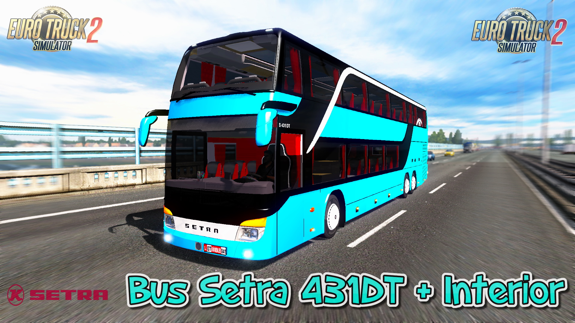 Bus Setra 431DT + Interior v1.0 (1.26.x)