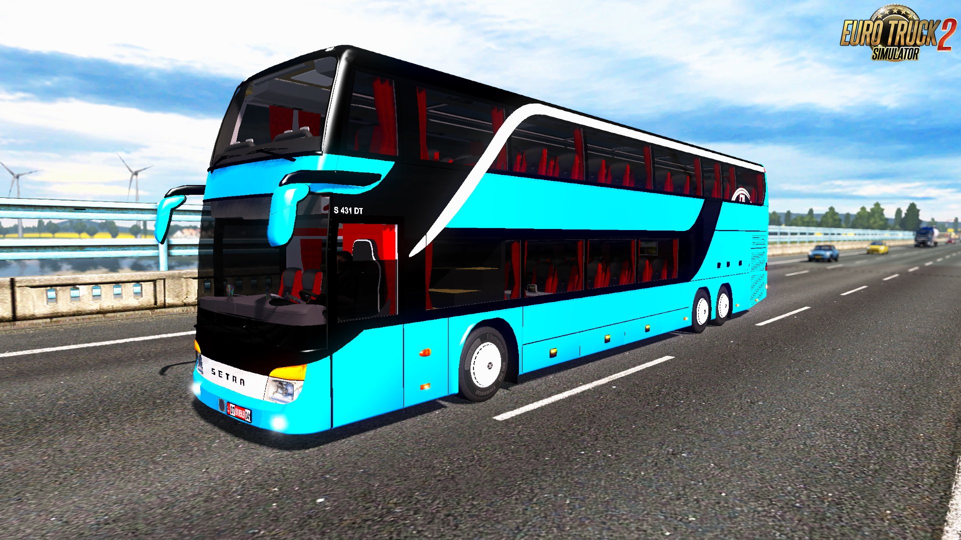 Bus Setra 431DT + Interior v1.0 (1.26.x)