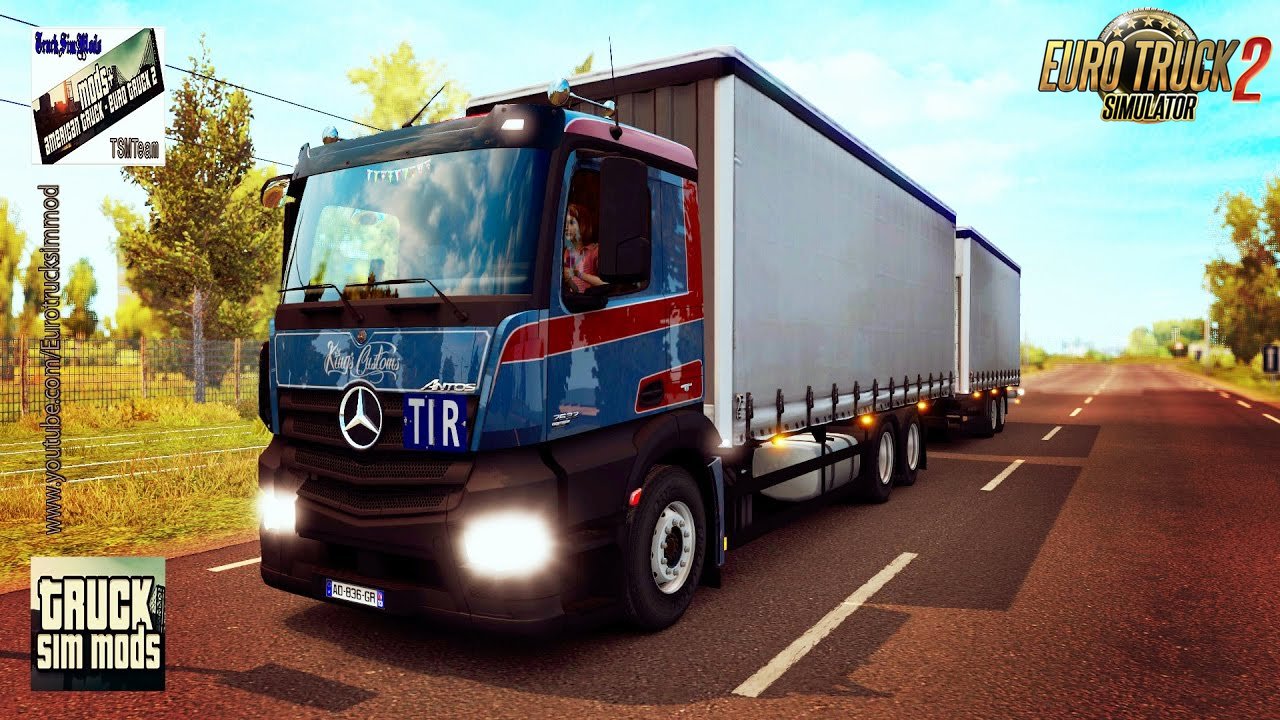 Mercedes Antos ’12 + Tandem BDF v1.2.0.123 - Euro Truck Simulator 2