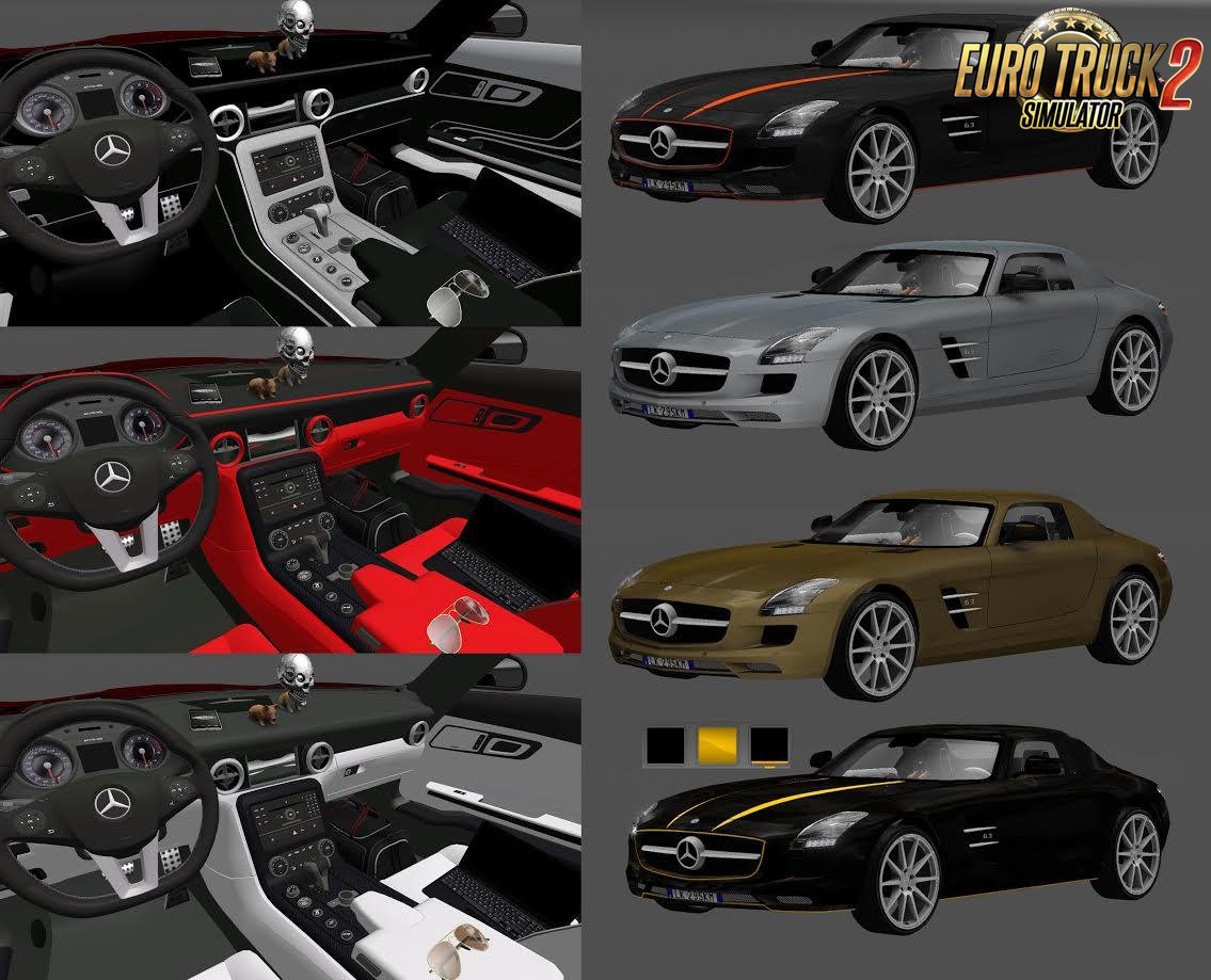 Mercedes Benz SLS AMG + Interior v1.0 (1.27.x)