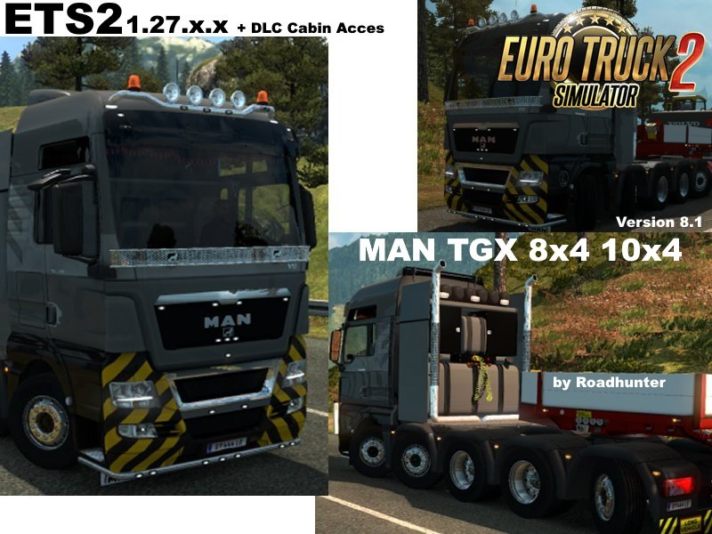 MAN TGX 8×4 10×4  v8.1 [1.27.x]