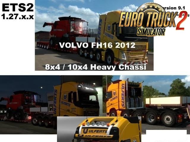 Volvo FH 2012 8×4 and 10×4 v9.1 [1.27.x]