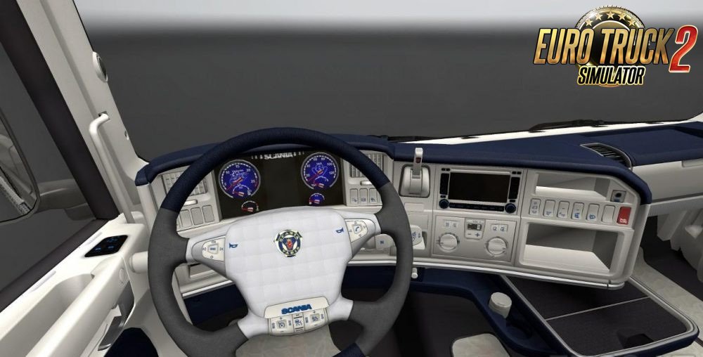 Scania R Blue White Interior by Miki2424