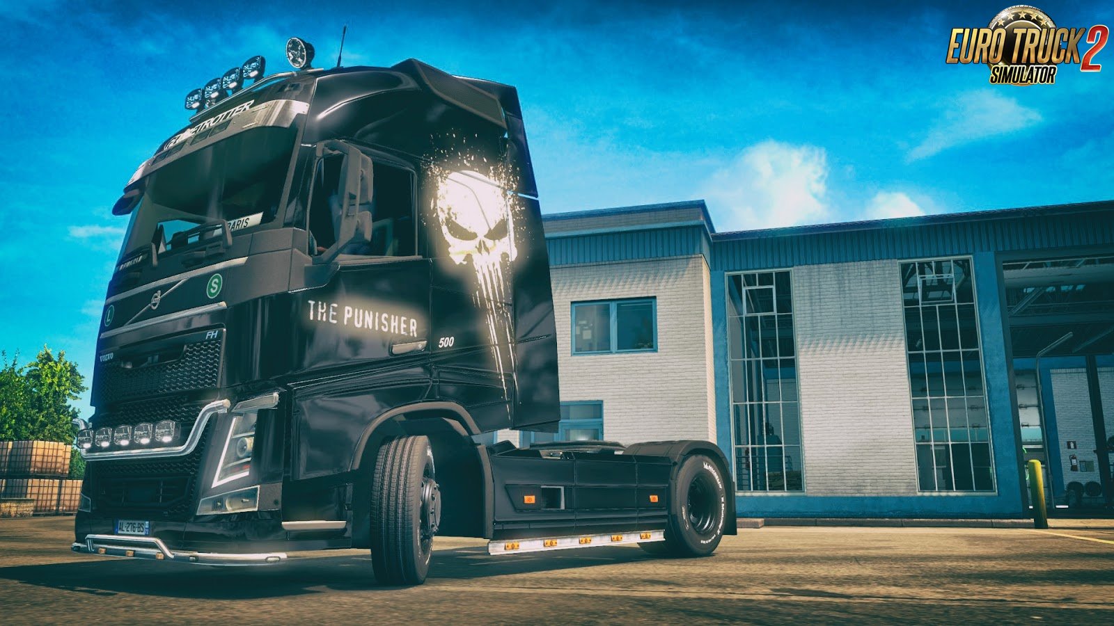 The Punisher Skin for Volvo FH 2012 v1.0 by DafDriver (1.28.x)