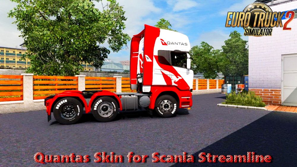 Quantas Skin for Scania Streamline Topline v1.0 (1.28.x)