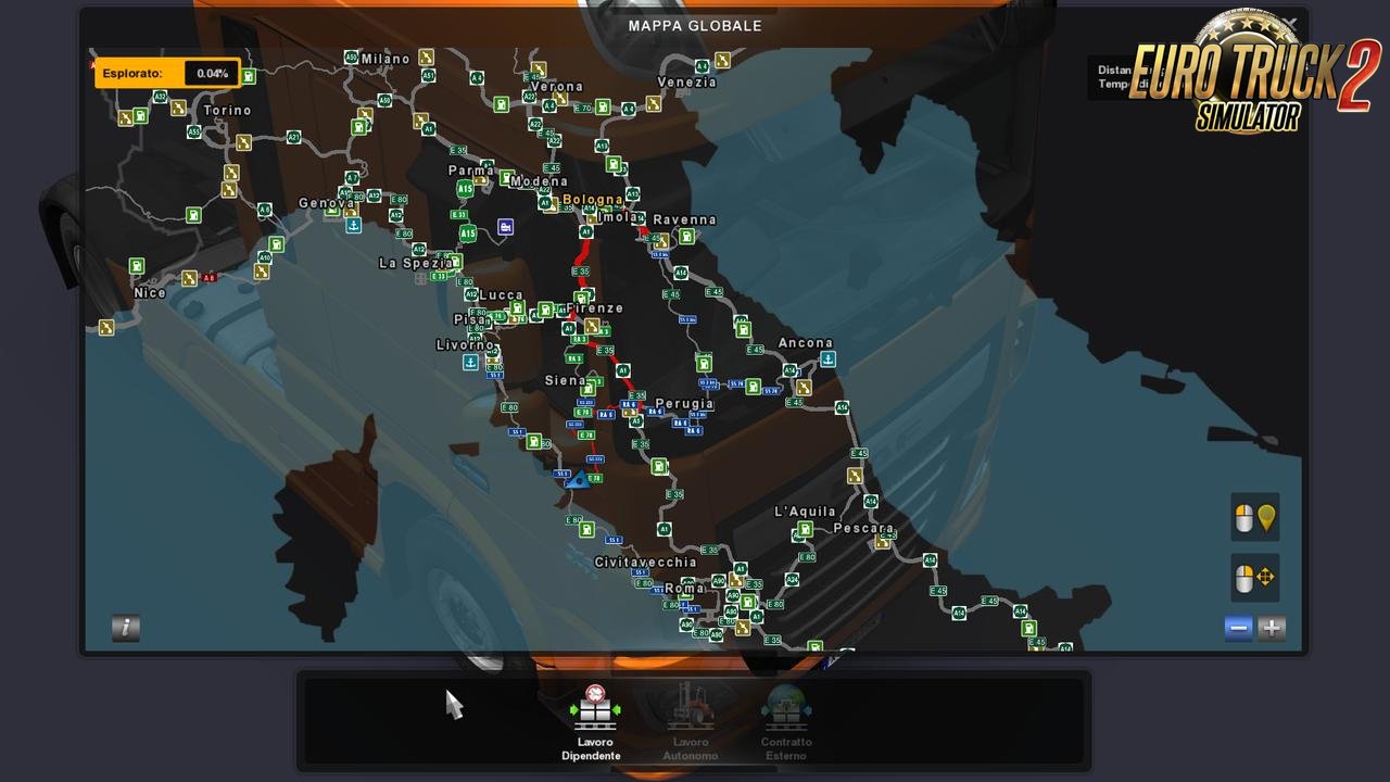 ProMods 2.20 and ItalyMap 2.0 fix for Ets2