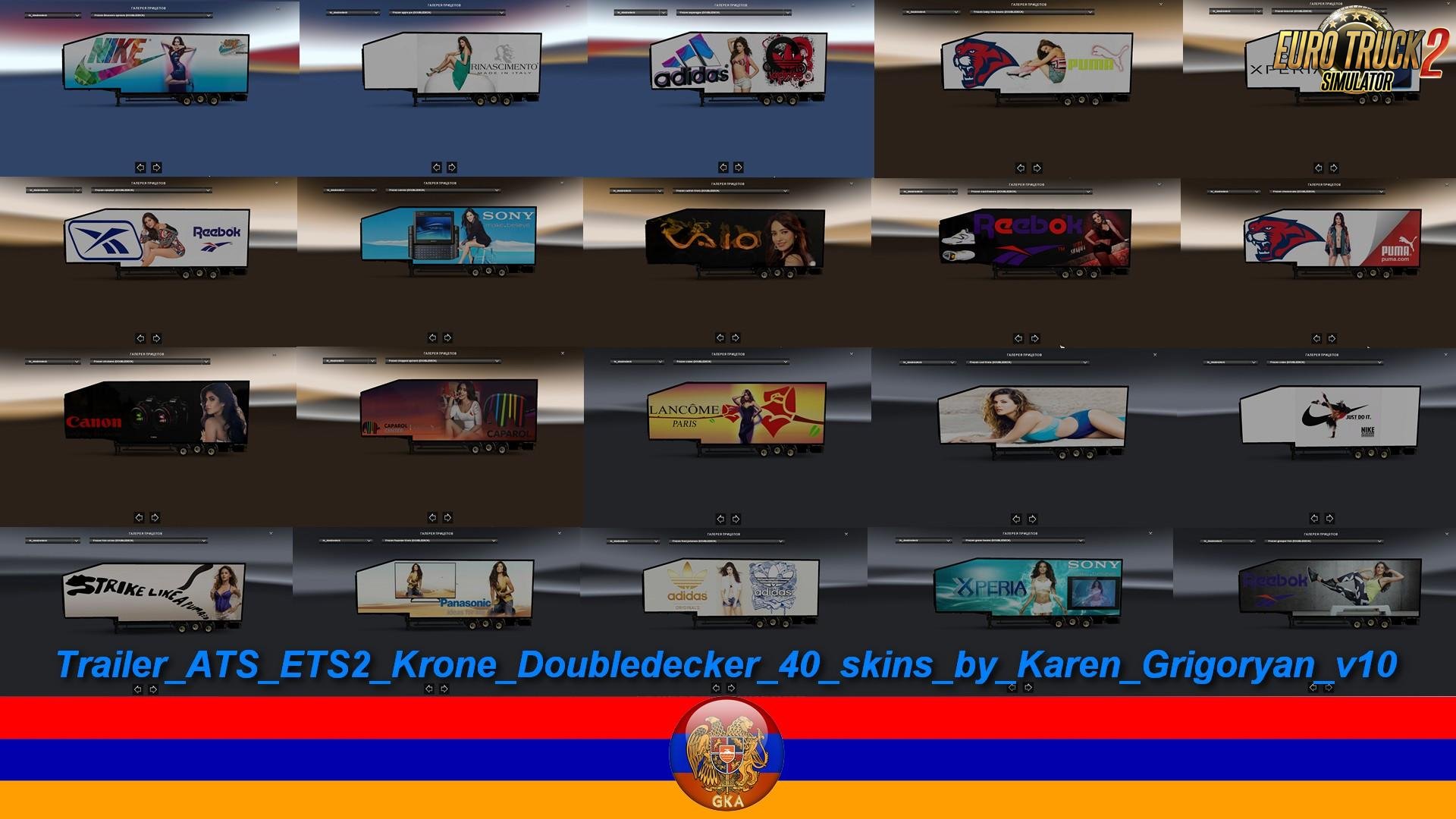 Trailer Krone Doubledecker 40 Skins v1.0 by Karen Grigoryan (1.28.x)