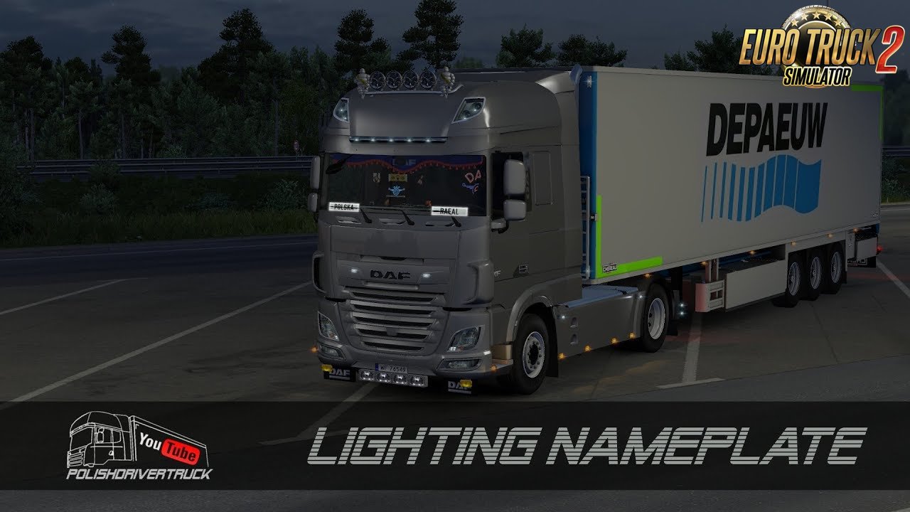 Lighting Nameplate + Telepass for all Trucks v1.1 (1.28.x)