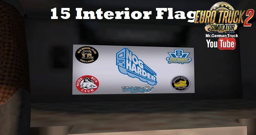 Truck Cabin Flag Mod v1.0 (For all Trucks)