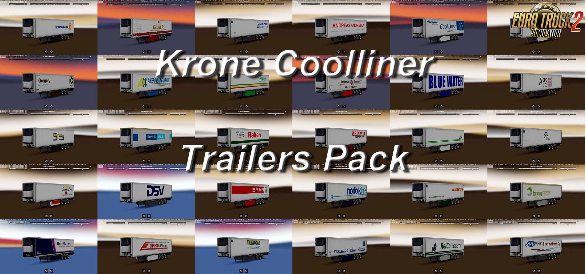 Trailers Pack Krone Coolliner for Ets2