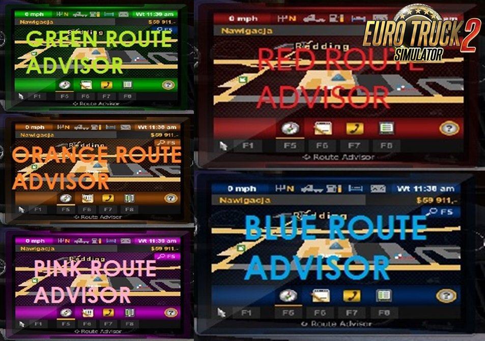 Route Advisor Colors for Ets2 [1.28.x]