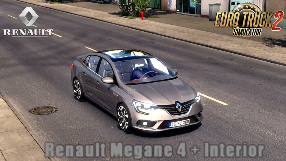 Renault Megane 4 Sedan + Interior v1.0 (1.28.x)