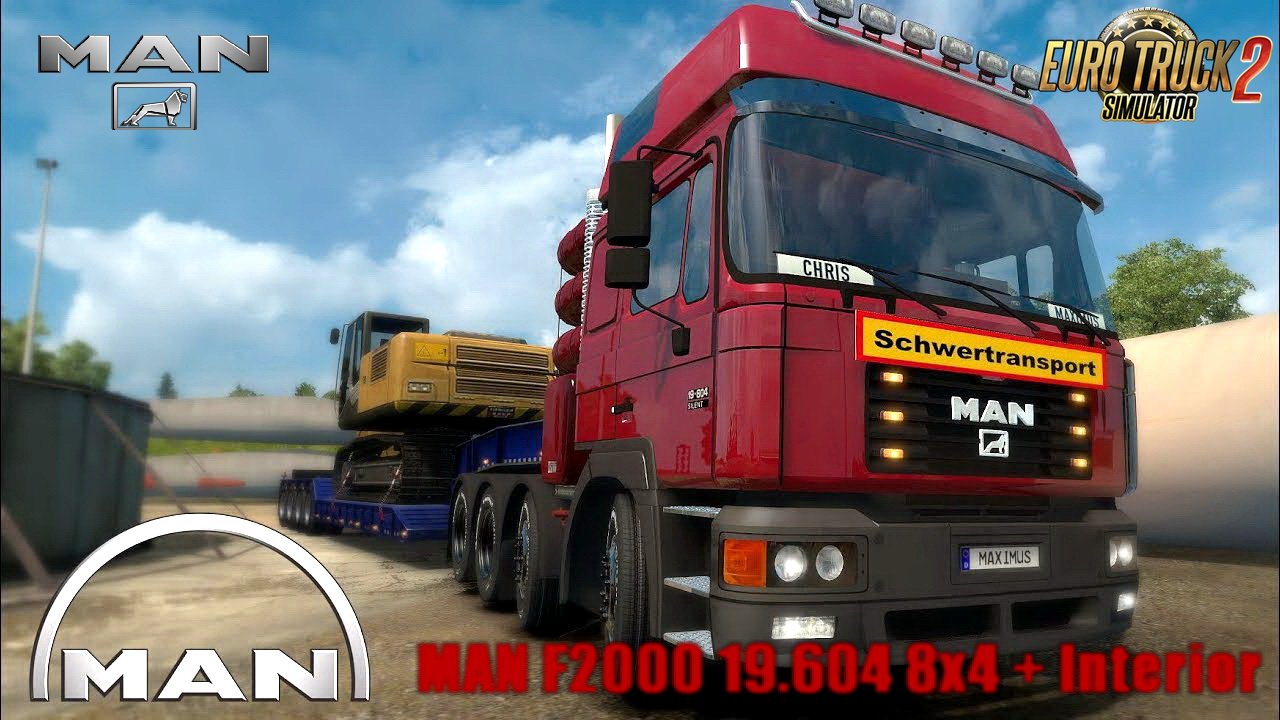 MAN F2000 19.604 8x4 + Interior v1.0 (1.28.x)