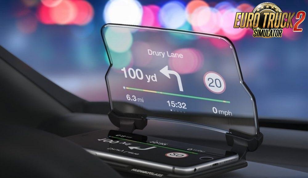 Gps on glass for Ets2