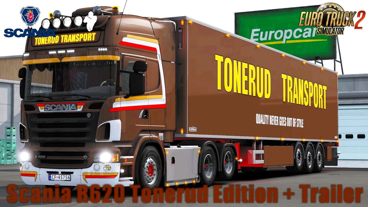 Scania R620 Tonerud Edition + Trailer v1.0 (1.28.x)