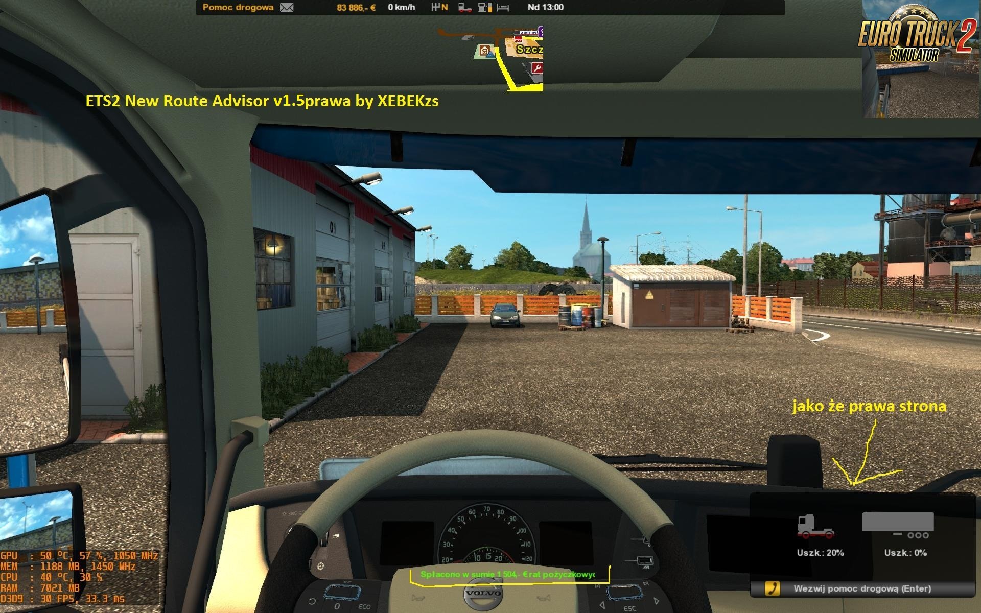 Ets2 and Ats New Route Advisor v1.5 (three versions)by XEBEKzs