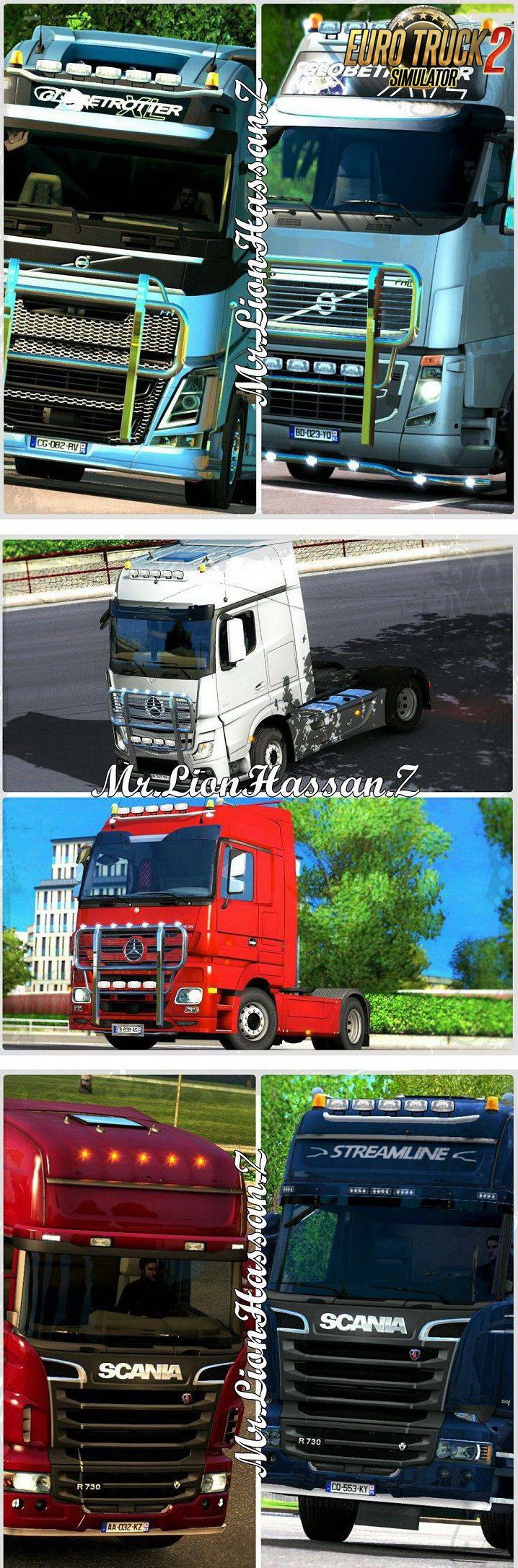 Grill And Engine 750 For ALL Trucks For Multiplayer ETS2 v1.0