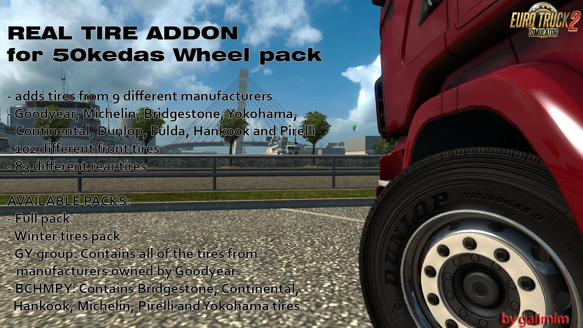 Real Tires Mod v6.3 by galimim [1.35]