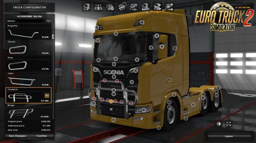 New Logo & Grill for Scania S 2016 for Ets2