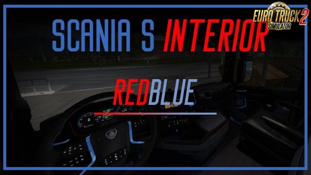 RedBlue interior for Scania S Next Gen