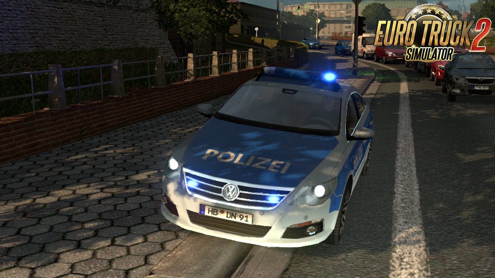 True Blue Emergency Vehicle Beacons for Ets2