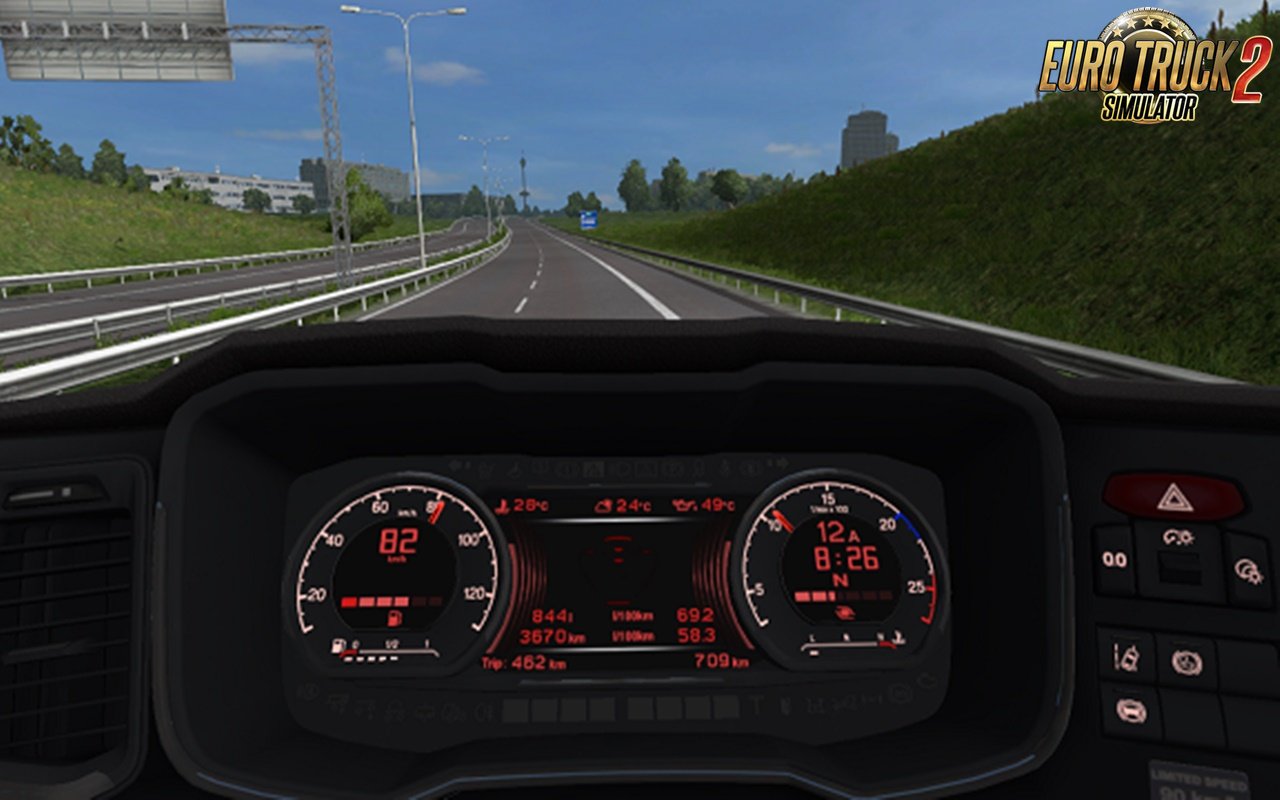 Scania S dashboard computer v1.1 and custom dashboard addon