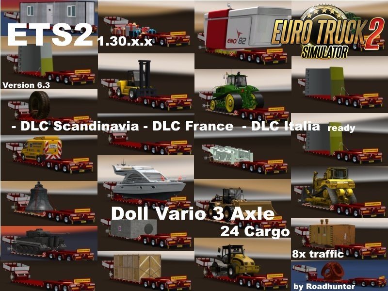 Doll Vario 3Achs with new backlight and in traffic v6.3 by Roadhunter